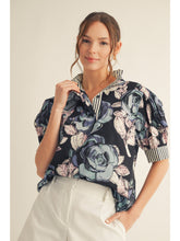 Load image into Gallery viewer, Ruffled Neck Button Down Shirt
