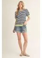 Load image into Gallery viewer, Short Sleeve Striped Top
