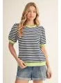 Load image into Gallery viewer, Short Sleeve Striped Top
