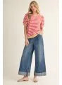 Load image into Gallery viewer, Short Sleeve Striped Top
