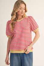 Load image into Gallery viewer, Short Sleeve Striped Top

