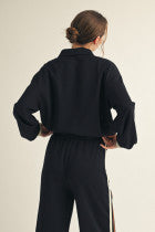 Load image into Gallery viewer, Front Zip Colorblock Sweatshirt
