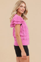 Load image into Gallery viewer, Kit Cropped Cardigan w/ Layered Sleeve
