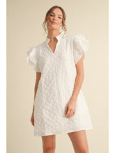 Load image into Gallery viewer, White floral embroidered dress
