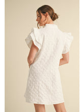 Load image into Gallery viewer, White floral embroidered dress
