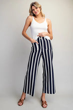 Load image into Gallery viewer, Striped Pocket Straight Leg Pants
