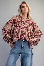 Load image into Gallery viewer, Button Down Botanical Printed Blouse
