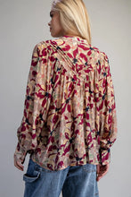 Load image into Gallery viewer, Button Down Botanical Printed Blouse
