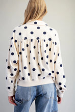 Load image into Gallery viewer, Polka Dot 1/4 Zip Sweatshirts
