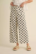 Load image into Gallery viewer, Polka Dot Print  Wide Leg Pants
