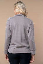 Load image into Gallery viewer, Half zip knit top
