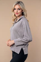 Load image into Gallery viewer, Half zip knit top
