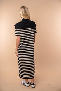Striped knit dress