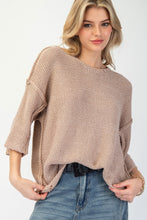 Load image into Gallery viewer, Half Sleeve Lightweight Knit Sweater
