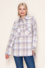 Load image into Gallery viewer, Long Sleeve Plaid Snap Button Down
