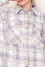 Load image into Gallery viewer, Long Sleeve Plaid Snap Button Down
