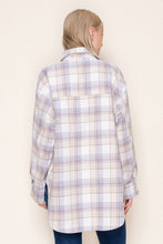 Load image into Gallery viewer, Long Sleeve Plaid Snap Button Down

