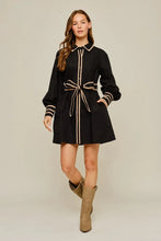 Load image into Gallery viewer, Long Sleeve Dress w/ Flat Piping
