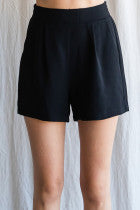 Load image into Gallery viewer, Solid Short with Flat Front and Smocked Waistband
