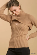 Load image into Gallery viewer, Knit V-Neck Tank Top with Cropped Pullover Sweater
