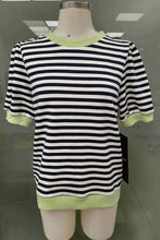 Load image into Gallery viewer, Short Sleeve Striped Top
