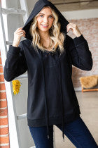 Load image into Gallery viewer, Cotton French Terry Hooded Top
