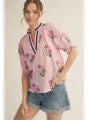Load image into Gallery viewer, Plus Size Drop Shoulder Floral Print Top
