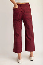 Load image into Gallery viewer, Gingham Straight Leg Pants
