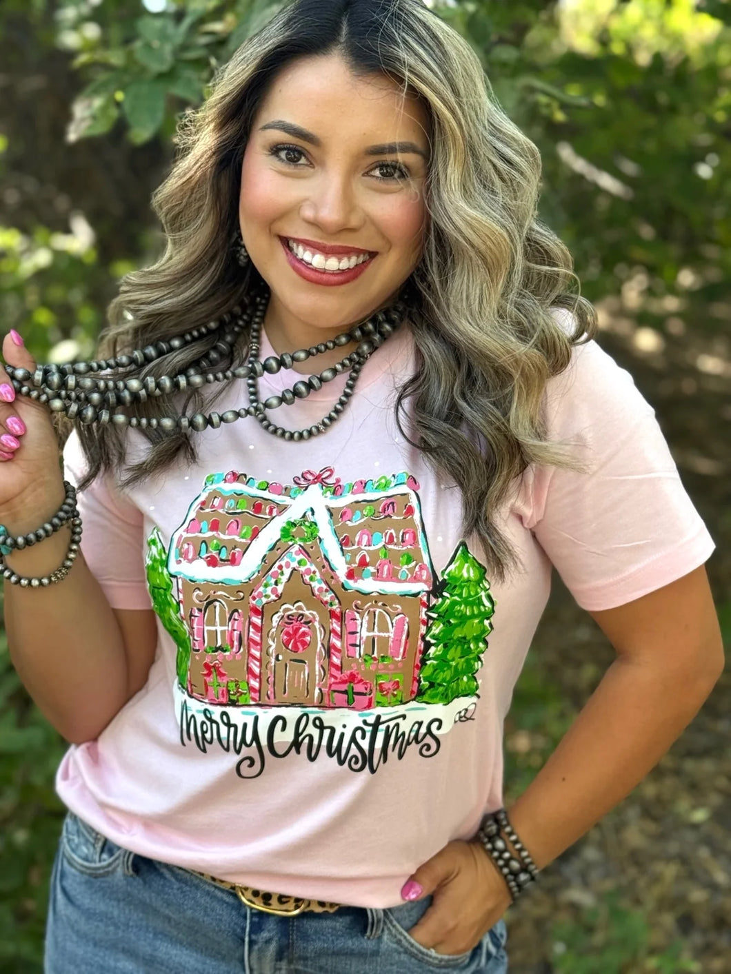 Callie Ann  Gingerbread House Tee