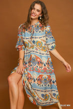 Load image into Gallery viewer, Border Print Midi Dress
