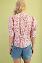 Load image into Gallery viewer, Floral Print w/Puff Sleeve
