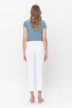 Load image into Gallery viewer, Mid rise  white crop jean
