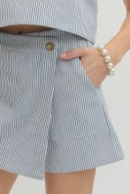 Load image into Gallery viewer, Denim Pinstripe Skort
