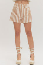 Load image into Gallery viewer, Striped High Waist Shorts
