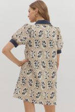 Load image into Gallery viewer, Floral Embroidery Short Sleeve Dress
