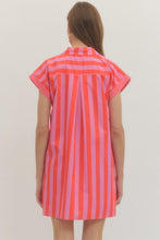 Load image into Gallery viewer, Stripe Print Short Sleeve Dress
