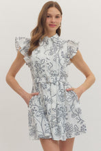 Load image into Gallery viewer, Floral Print Ruffled Cap Sleeve Mini Dress
