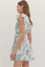 Load image into Gallery viewer, Floral Print Ruffled Cap Sleeve Mini Dress
