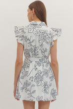 Load image into Gallery viewer, Floral Print Ruffled Cap Sleeve Mini Dress

