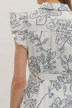 Load image into Gallery viewer, Floral Print Ruffled Cap Sleeve Mini Dress
