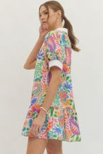 Load image into Gallery viewer, Multi Print Puff Sleeve Dress
