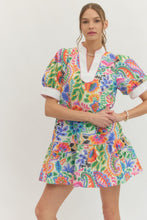 Load image into Gallery viewer, Multi Print Puff Sleeve Dress
