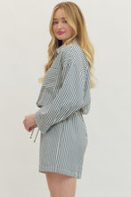 Load image into Gallery viewer, Striped Long Sleeve,  Short Jumper.
