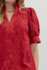 Floral Puff Sleeve button up Shirt