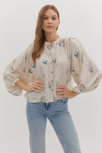 Load image into Gallery viewer, Floral Embroidery Long Sleeve Top
