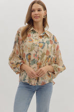 Load image into Gallery viewer, Floral Print  Button Up
