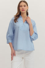 Load image into Gallery viewer, Striped 3/4 Sleeve Top
