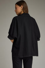Load image into Gallery viewer, Short Sleeve V-Neck w/ Contrast Stitch Detail
