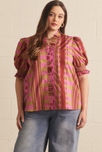 Load image into Gallery viewer, Mixed Print Button Down Shirt
