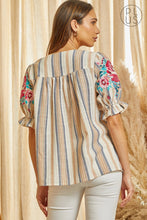 Load image into Gallery viewer, Floral and Aztec Print Top
